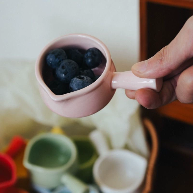 Small cute ceramic concentrated glass, coffee extract