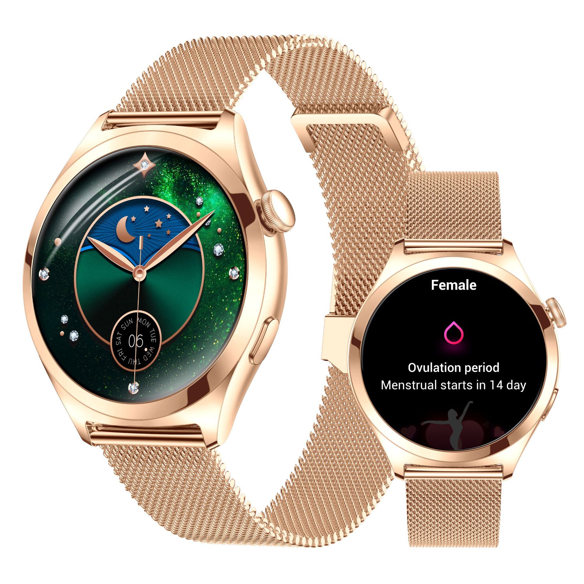 2025 New Smart Watch for Women, Round Shape, High Appearance Value, Multi-Functional, Heart Rate Health Monitoring, Sports Watch for Women
