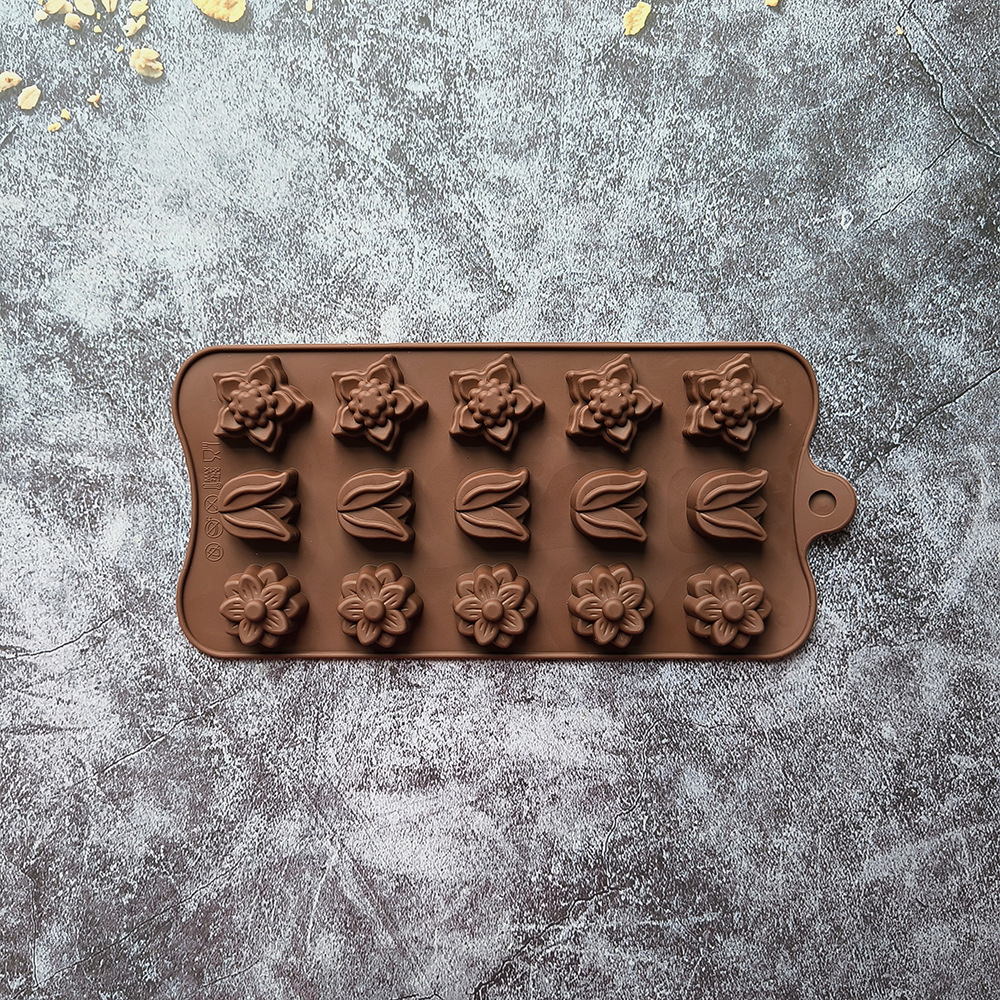 15 3 tipos de tulipas chocolate 680 molde de pastel molde de jabon de chocolate molde de pudín