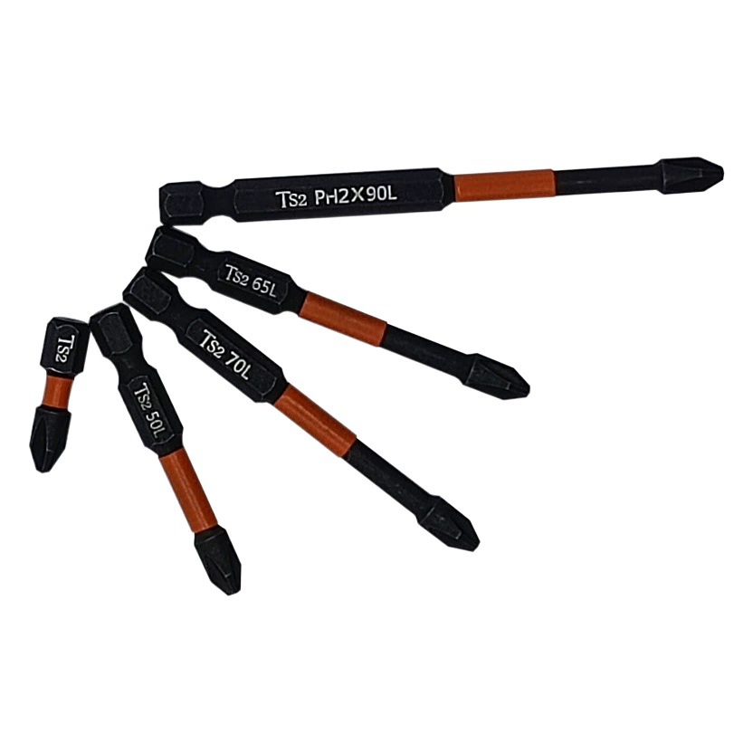 Заводской штырь Сильный магнитный с одной головкой крест удлиненная головка ветра высокое качество материал S2 черный фосфатирующий рукав ударная головка винта