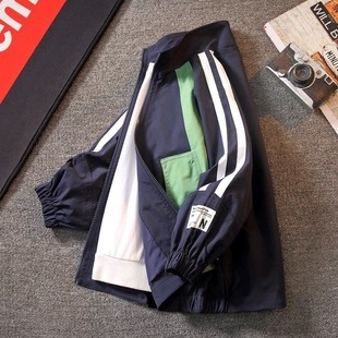 Boys' Jacket, Spring and Autumn Style, 2025 New Model, Children's Spring Trench Coat for Older Kids and Teenagers