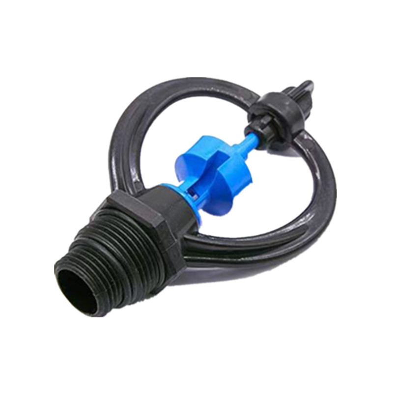 Riego por aspersión de tierras de cultivo rotativo automático atomizador de alambre exterior riego aspersor de 360 grados césped de jardín rociado verde