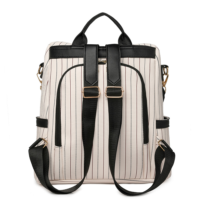 Bolsos para mujer 2024 nueva moda en contraste color para mujer mochila antirrobo para desplazamientos urbanos mochila de viaje de doble uso al por mayor