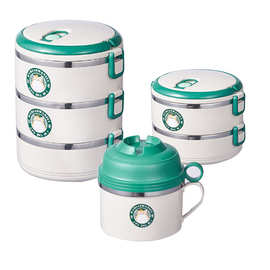 单层两层三层便携饭盒大容量便当盒不锈钢多层饭盒上班族带饭桶