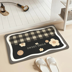 浴室地墊硅藻泥地墊洗手間門口地墊吸水速干耐髒地毯衛生間吸水墊