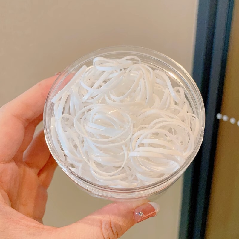 女童彩色一次性发圈不伤发橡皮筋宝宝扎头绳黑色小发饰头绳|undefined