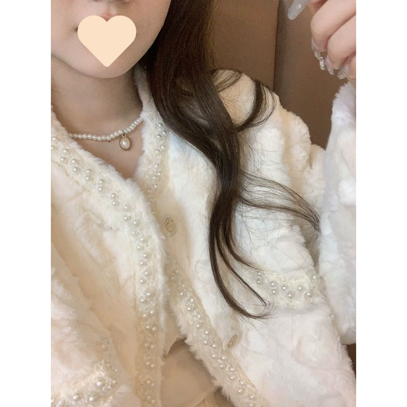 Зимняя куртка, бархатный кардиган, стиль Chanel