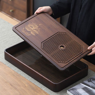 Bamboo Simple Tea Tray Household Small Water Drain Storage Tea Table Kung Fu Tea Set Bamboo Tea Sea Dry Brewing Table Tray