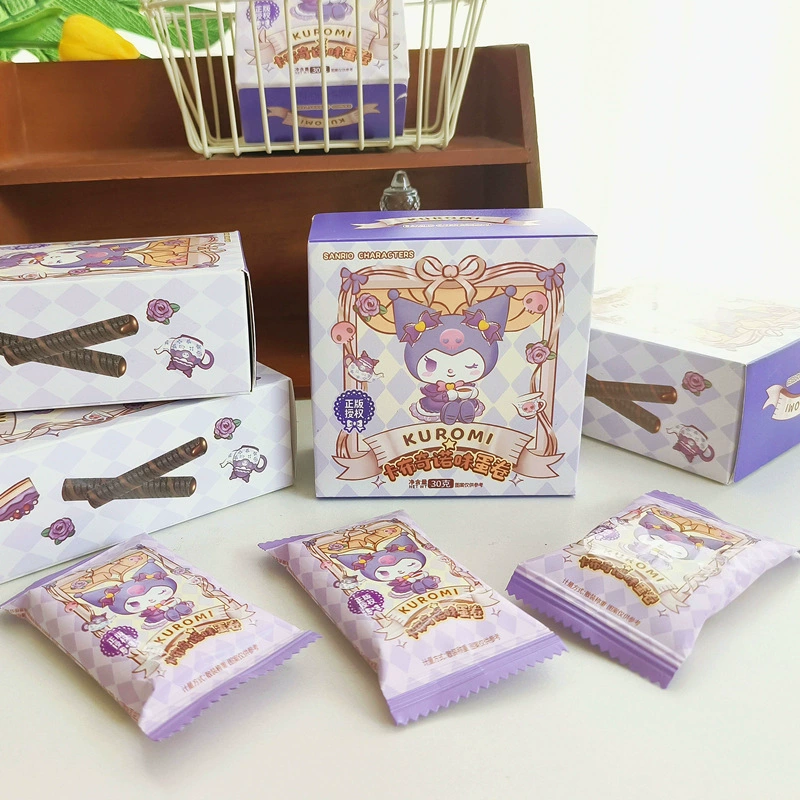 Печенье-ролл с кремовой начинкой «Sanrio» в коробке, 30 г, Kulomi детский сувенир на день рождения и праздник