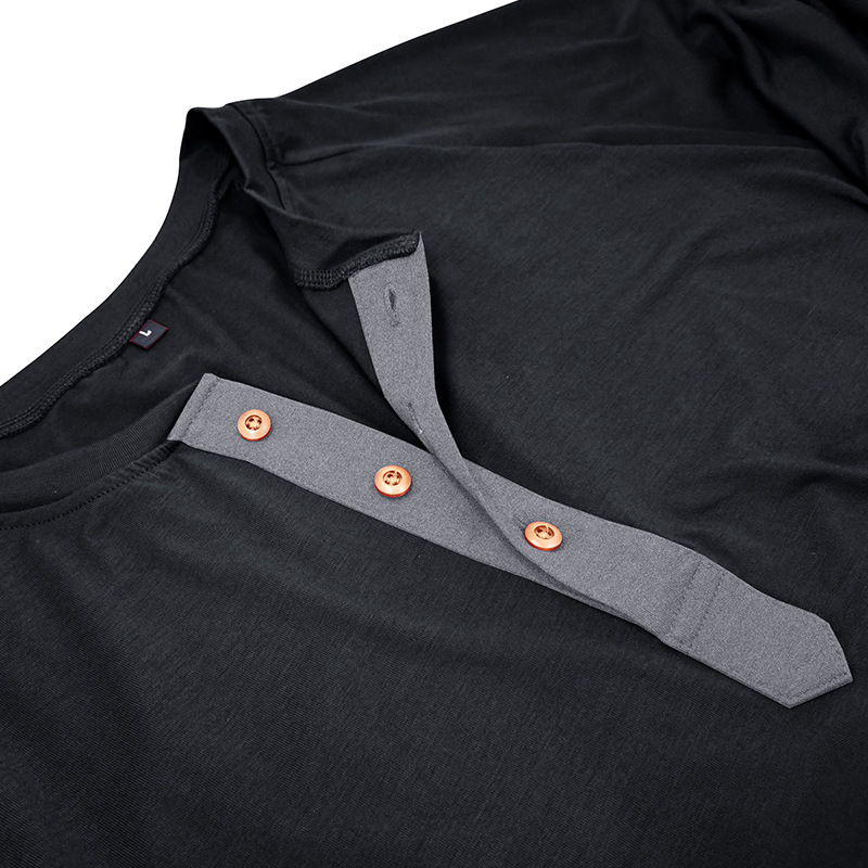 autumn and winter men's long-sleeved T-shirts, men's bottoming shirts, men's t-shirt clothing processing_voghion.com