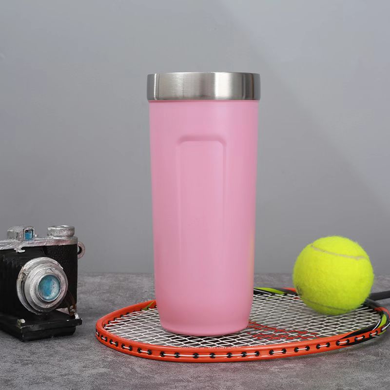 Comercio exterior nuevo acero inoxidable de doble capa taza de plástico aislante de calor portable taza de café taza de automóvil fábrica de taza de automóvil directamente al aire libre