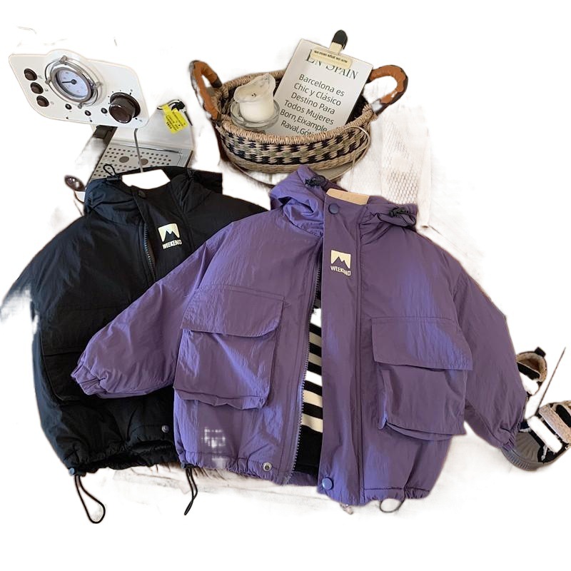 Nuovo stile invernale spesso per ragazzi, giacca di cotone, giacca con cappuccio alla moda per bambini e neonati_voghion.com