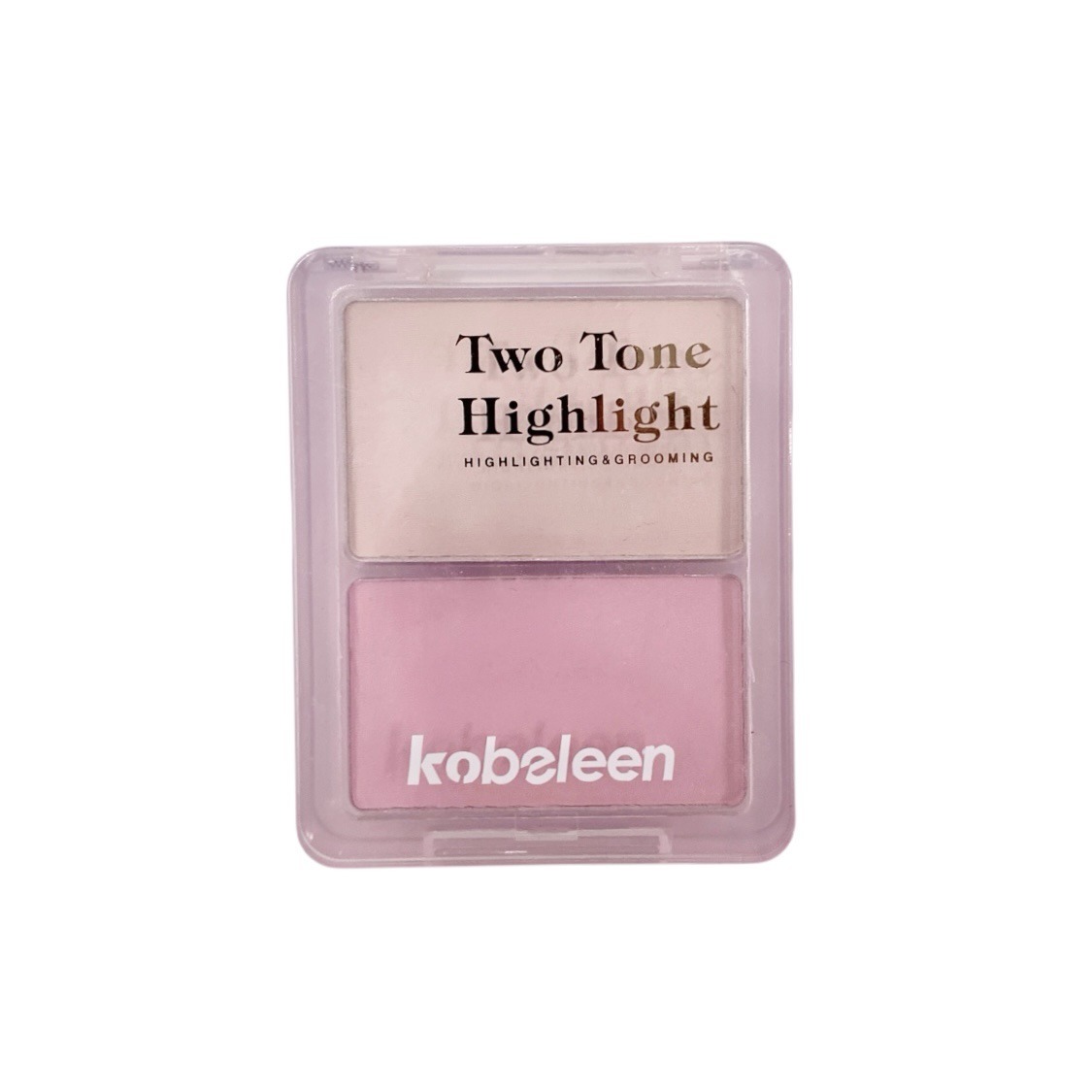 Kobeleen luz y sombra inteligente bicolor alto CD ilumina la depresión facial y repara cosméticos de alto brillo sin polvo volador