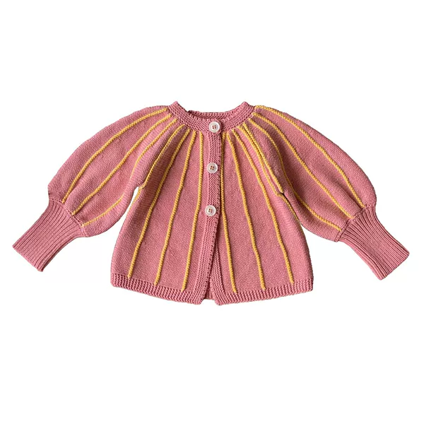 Fuchsia knitted cardigan