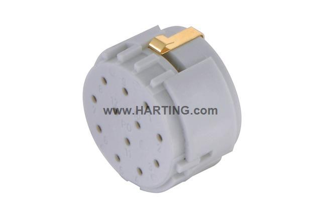 HARTING浩亭 09151123021 圆形连接器 M23系列 12 接地针公头
