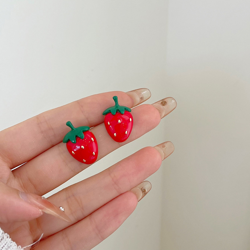 1 Pair Cute Fruit Alloy Womenu0027S Ear Studs