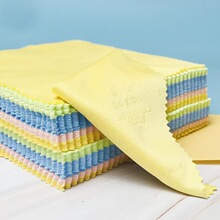 厂家批发针三超细纤维眼镜布14.5X17.5擦镜布屏幕清洁布纯色无尘