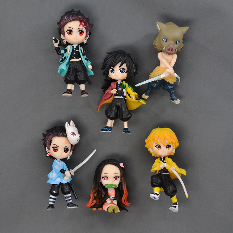 鬼滅の刃冷蔵庫磁気貼り周辺3d立体創意アニメ・漫画の豆炭治郎鬼殺隊