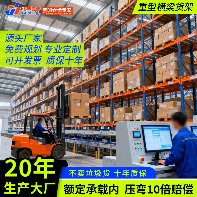 重型横梁货架 可拆卸仓库高位多层加厚重型仓储货架 工业重型货架