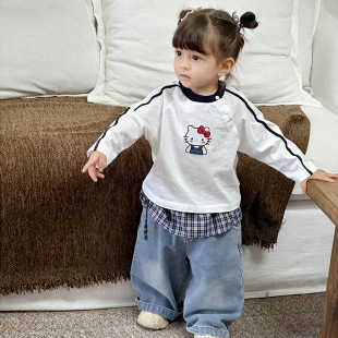 Baby Clothes, Autum Clothes, Baby Girl Suit, Sweet New Split Infant One Year Old Spring and Autum Korean Style Two-Piece Set