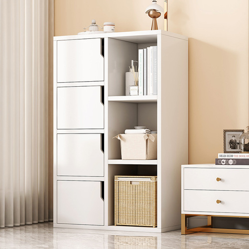 Bay window cabinet modern minimalist window sill balcony storage locker study bedroom wall-mounted floor-standing multi-layer simple bookcase