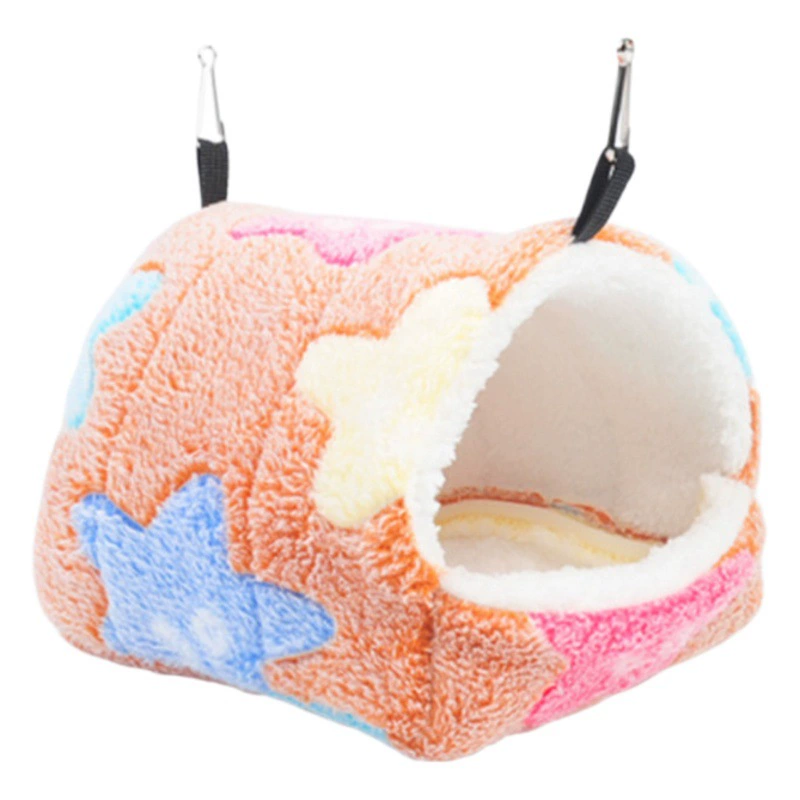 Фланелевая сумка для маленьких домашних животных из теплого хлопка, подвесное гнездо белки, медовая сумка для зимы, теплое гнездо, хлопковый гамак, товары для животных