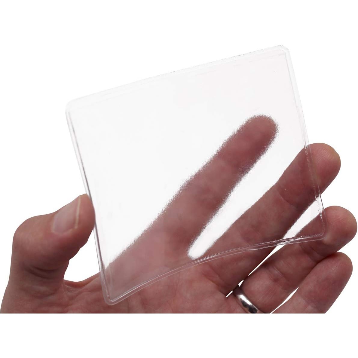 Amazon parabrisas tarjeta de estacionamiento bolsa transparente de vinilo PVC cubierta de archivo de plástico personalizada