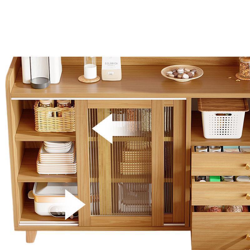 Gabinete de té sala de estar armario de comedor artículos domésticos de madera maciza armario de comedor contra la pared armario de almacenamiento de cocina armario de almacenamiento