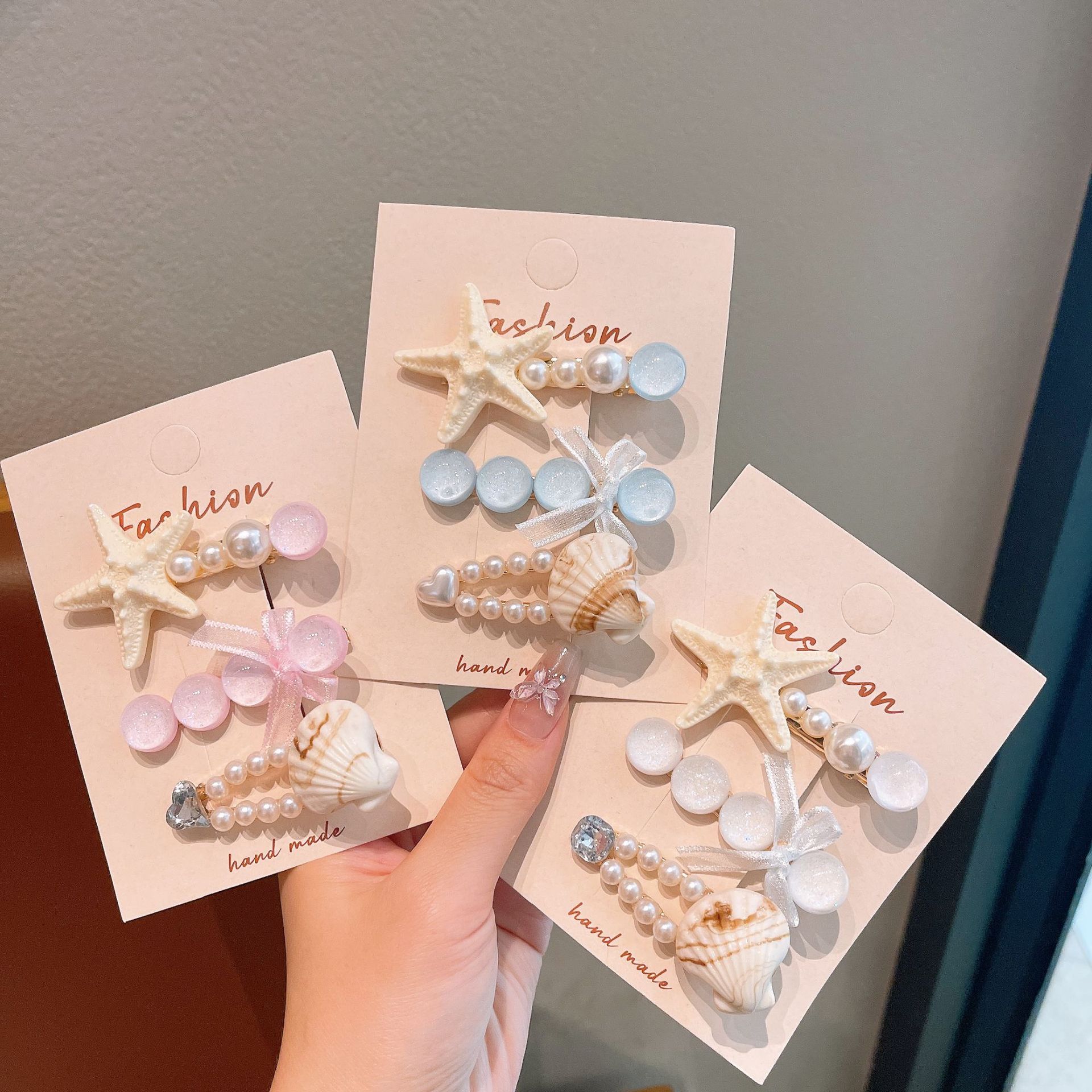 Burbujas de sirena amor niños pinzas de cabello conchas de perlas pinzas de cabello bebé pinzas de cabello lateral pinzas de fijación pinzas de cabello para niñas