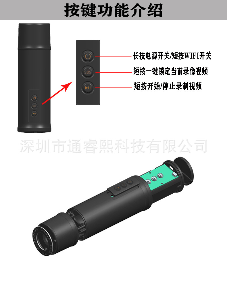 Motorcycle Dashcam, Motorcycle Riding Camera, Wifi Dashcam 1080P, Mobile Phone Access