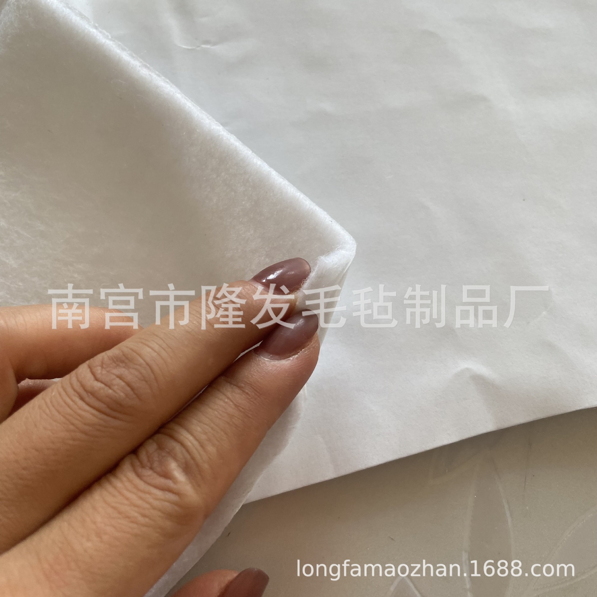 4MM加厚白色吸油吸水涤纶针刺棉聚酯纤维保水纤维片 可裁片可卷材