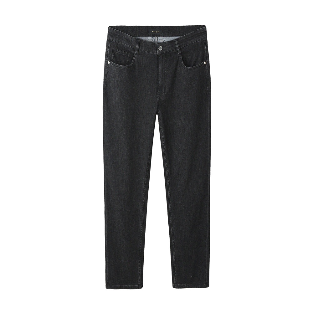 Descuento y actualización de ropa de hombre MD 2025 primavera y verano nuevos jeans retro elásticos lavados con agua pantalones casuales rectos para hombres