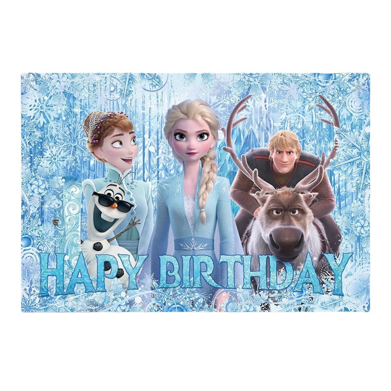 アナと雪の女王の誕生日パーティークロスボーダー写真背景漫画子供の新しい背景リビングルーム|undefined