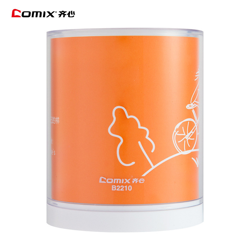 Qixin B2210 스플릿 패션 라운드 펜 배럴 다기능 펜 배럴 사무실 문구 사무실 펜 홀더 크리에이티브