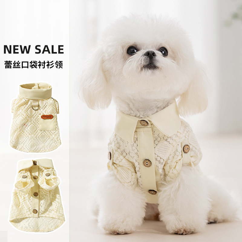 25 years new spring and summer pet shirt breathable teddy two-legged clothes small dog bear cat summer dog clothes