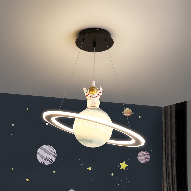 Planet Light Children's Room Chandelier Creative Earth Boys and Girls Room Master Bedroom Light Space Star Light Internet Celebrant