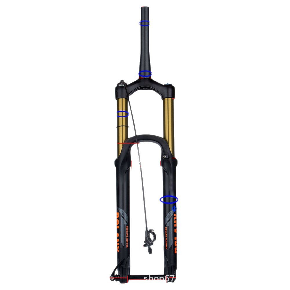 BOLANY bicicleta de montaña tenedor delantero carrera 175mm aleación de magnesio amortiguador de gas tenedor BOOST barril eje de amortiguación tenedor delantero