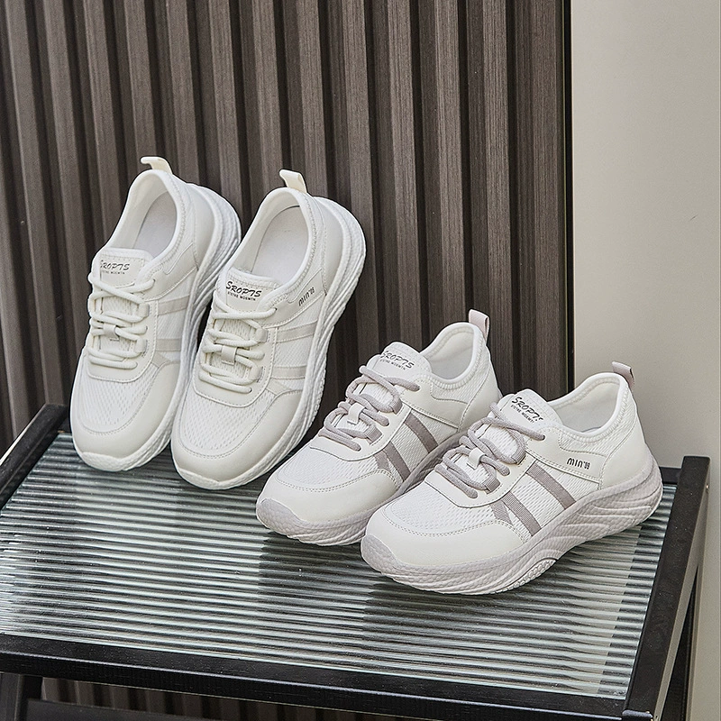 Кожаная мягкая подошва маленькая белая обувь женская весна 2025 новая женская обувь спортивная повседневная обувь дикая мода