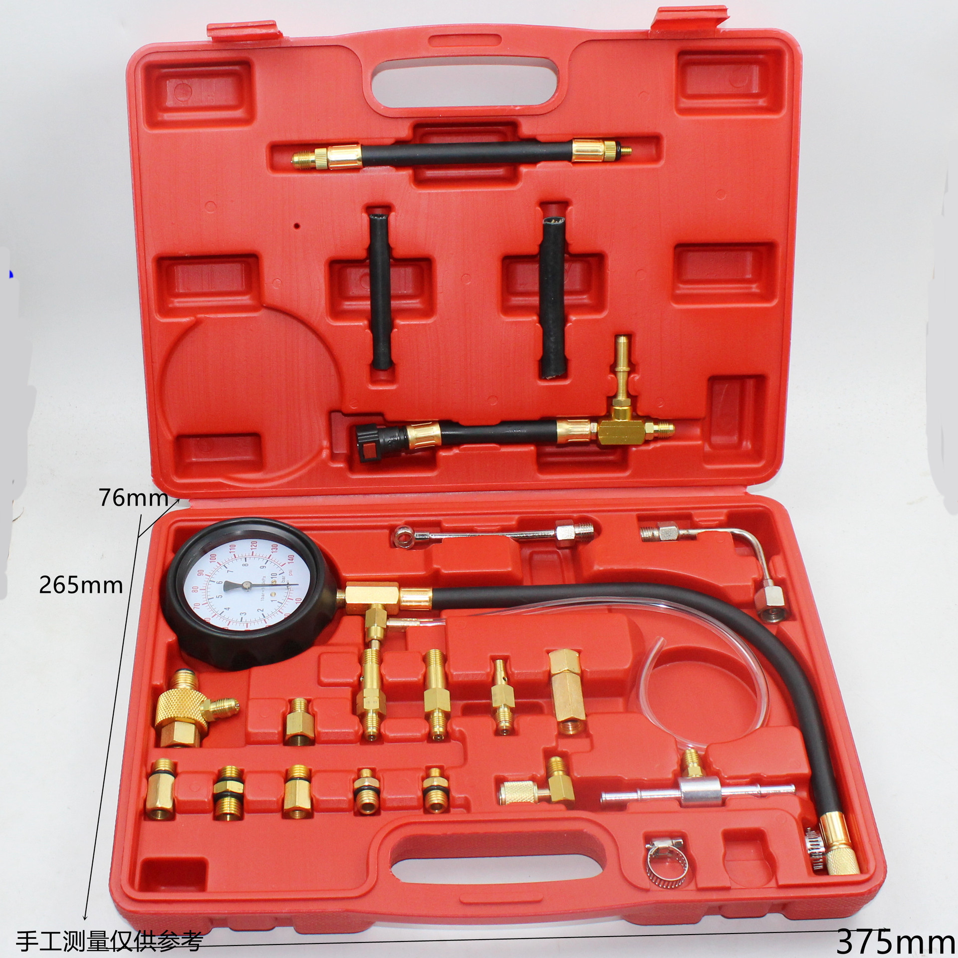 TU-114气缸燃油压力表 燃油喷射压力表 燃油检测工具汽修工具