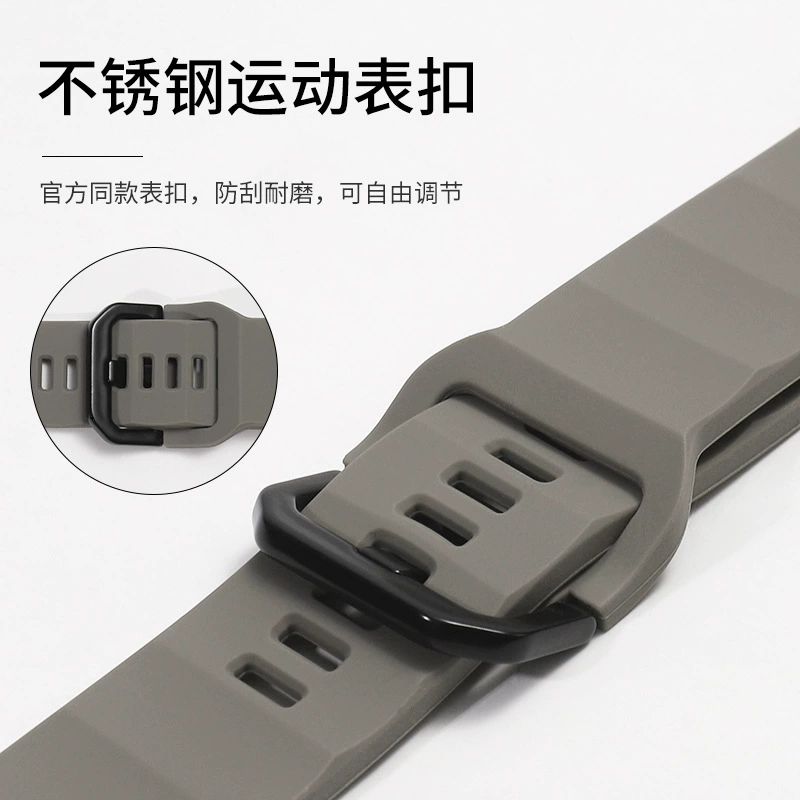 Совместимый ремешок для Apple Watch всех серий с спортивным волновым узором, прочный силиконовый ремешок для новых моделей