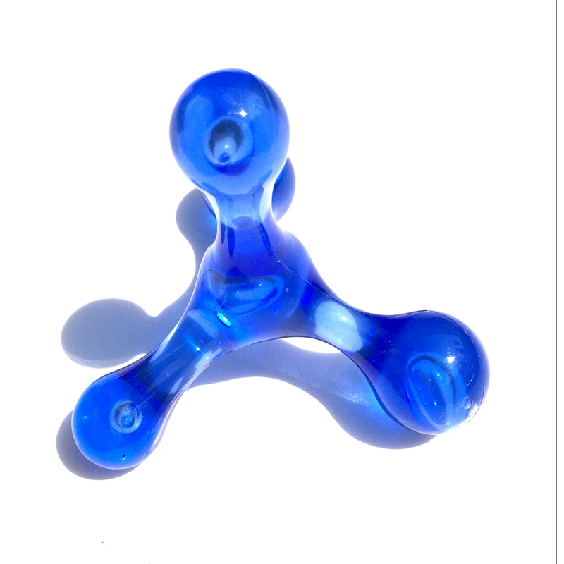 Hand Massager, Compact 4-Ball Portable Design, Transparent Colors, 10.3×8.5×7.4 cm, 59 g