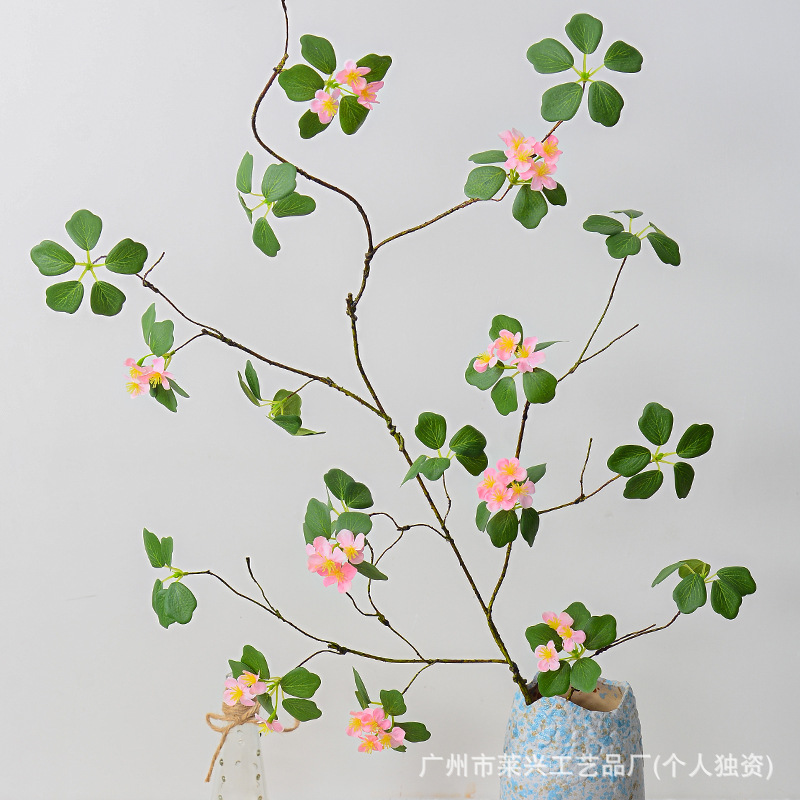 Guanyin lotus wrapped branches hanging clock fake flower horse drunk…