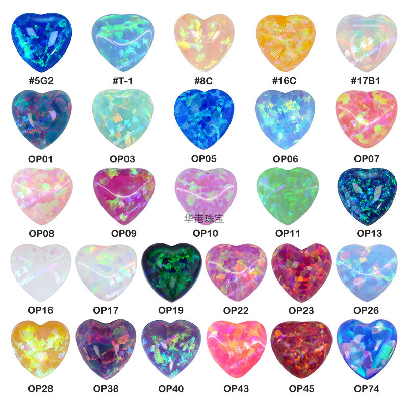 Huagang Gem Peach Heart-shaped Flat Plain Face Color Synthetic OPAL OPAL Artificial OPAL Heart-shaped Huagang Gem Peach Heart-shaped Flat Plain Face Color Synthetic OPAL OPAL Artificial OPAL Heart-shaped