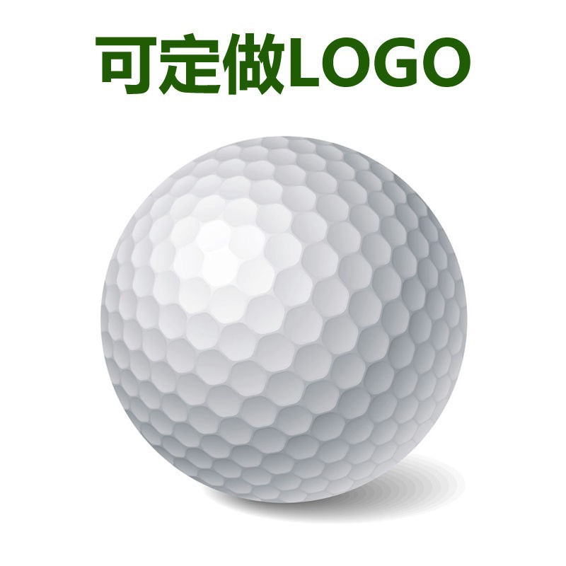 Venta caliente transfronteriza pelota de práctica de dos capas de golf bola de práctica de sarin de doble capa de huelga interior y exterior se puede imprimir el logotipo