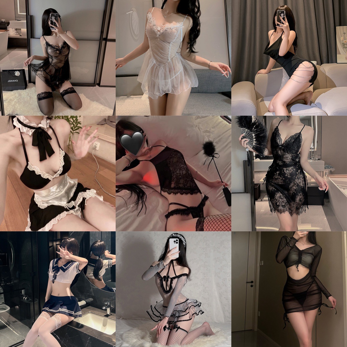 A variety of sexy lingerie OL teachers JK cat uniforms pure desire…