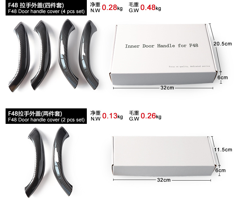 Inner Door Handle For BMW X1 F48 F49