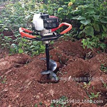 手动打孔器 电杆挖坑机 汽油四冲程 带轮挖坑机 园林绿化栽树机