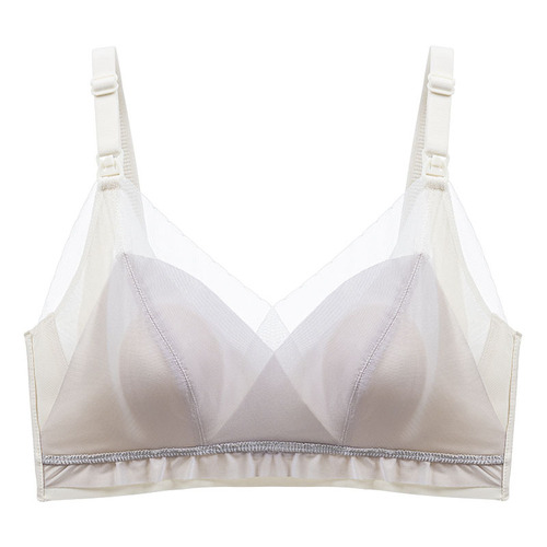  Rabbit Ear Cup Mesh Lace Maternity Underwear – Summer, Breathable, Breastfeeding & Postpartum Support Bra