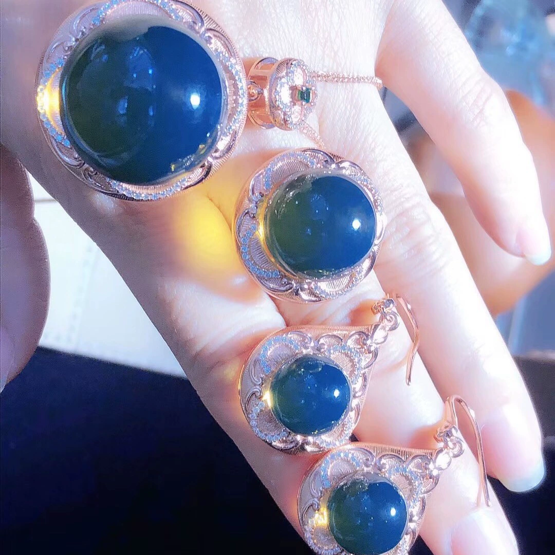 22mm16mm12mm Мексика Lipper Seiko инкрустация S925 серебро большой набор ювелирных изделий вакуумной гальванической защиты цвета