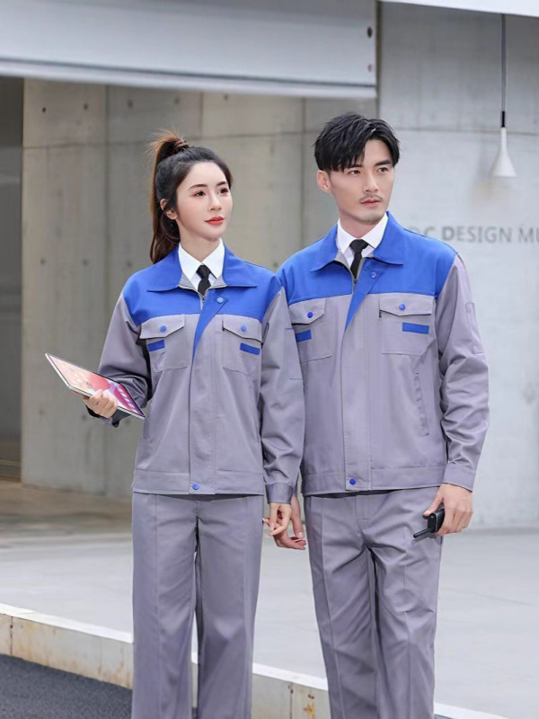 春秋工作服男装劳保服耐磨耐脏车间汽修厂服工装套装长袖上衣定制|undefined